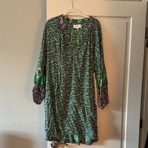 XiRENA Green Floral Long Sleeve Dress